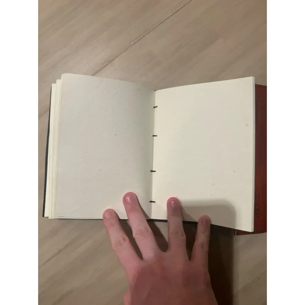 Handmade leather journal